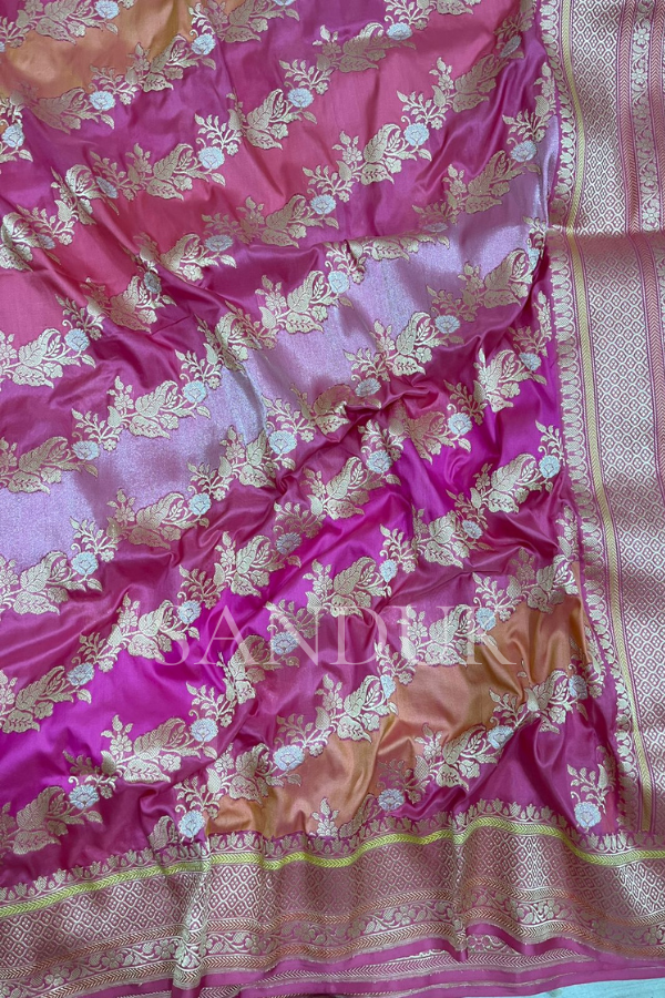 Rangkaat Pastel Pink Saree