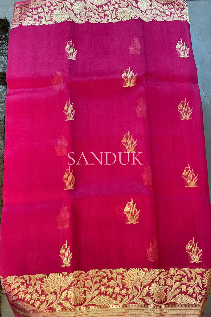 Sarla Kora Silk Saree